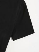 Baskılı Oversize Bisiklet Yaka T-shirt - Siyah resmi